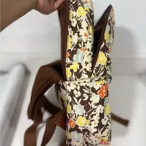 Tory Burch | Bags | Tory Burch Floral Brown And Orange 